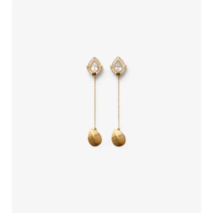 Pendientes con colgante en forma de escudo