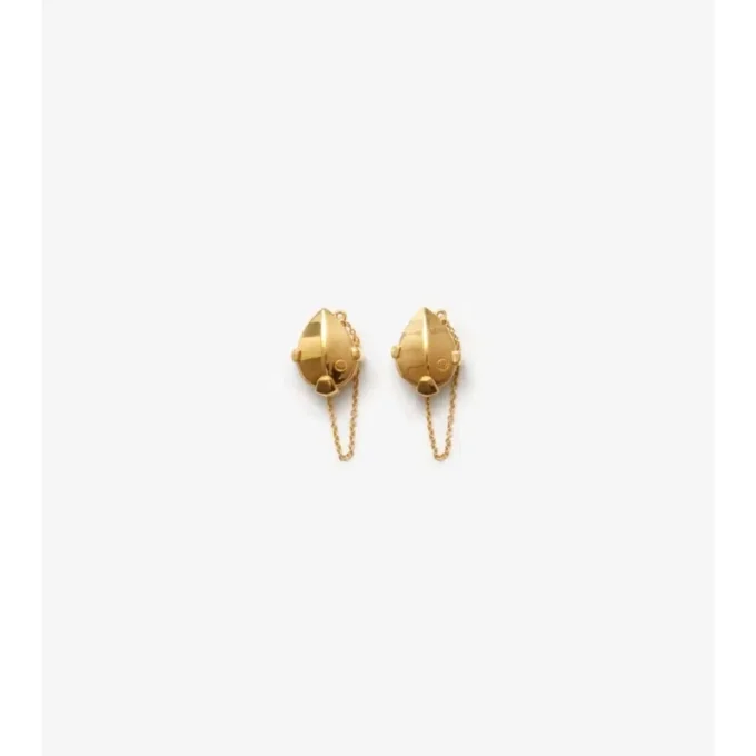 Pendientes con colgante en forma de escudo