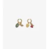Pendientes de aro con dijes 