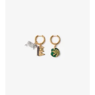 Pendientes de aro con dijes 