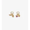 Pendientes de aro con dijes 