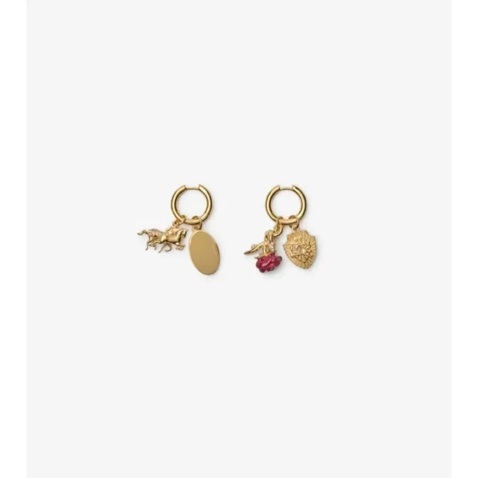 Pendientes de aro con dijes 