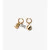 Pendientes de aro con dijes 