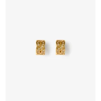 Pendientes de aro con escudo infinito