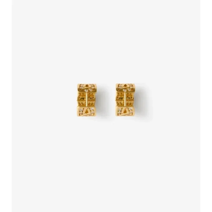 Pendientes de aro con escudo infinito