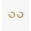 Pendientes de aro con estampado de cuadros