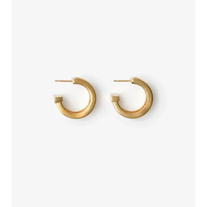 Pendientes de aro con estampado de cuadros