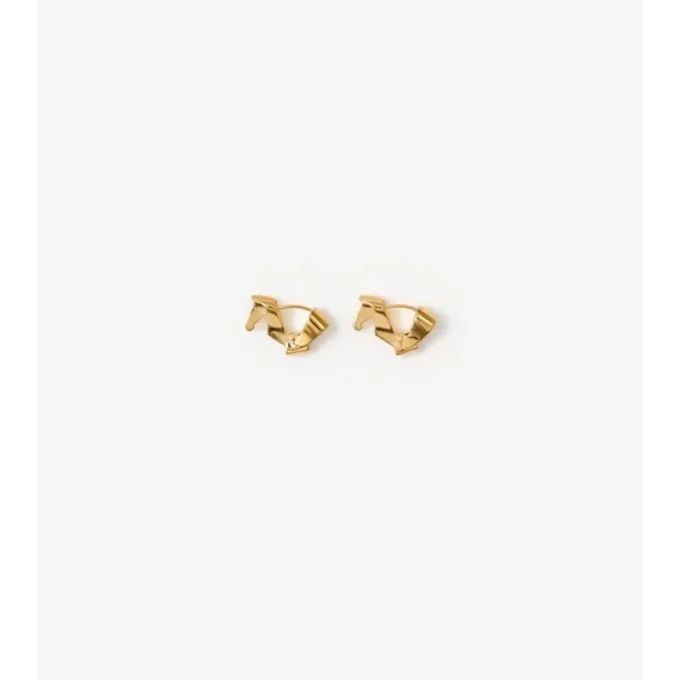 Pendientes de aro con forma de caballo
