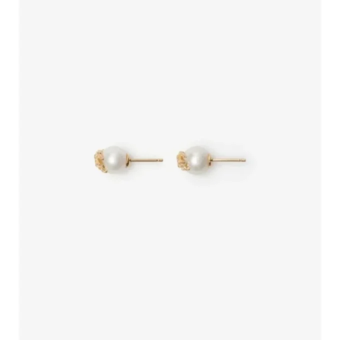 Pendientes de botón EKD Sphere Pearl