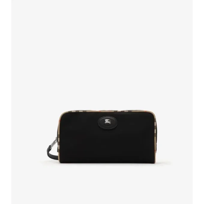 Pochette de voyage moyenne avec ribet à carreaux