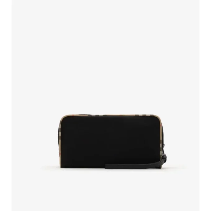 Pochette de voyage moyenne avec ribet à carreaux