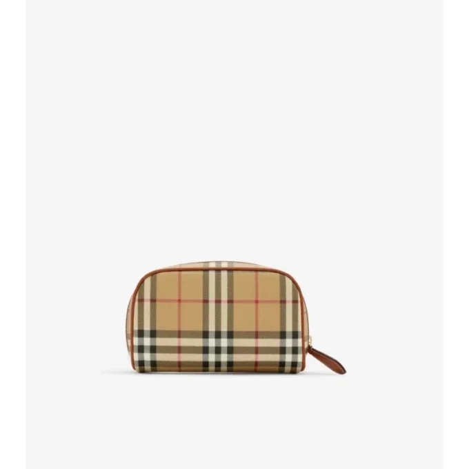 Pochette de voyage petite avec motif de carreaux