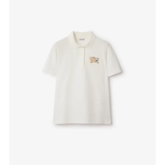 Polo de algodón con estampado EKD