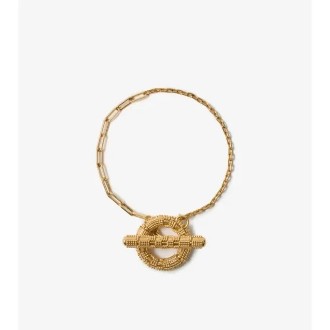 Pulsera con barra en T y granulado a cuadros 