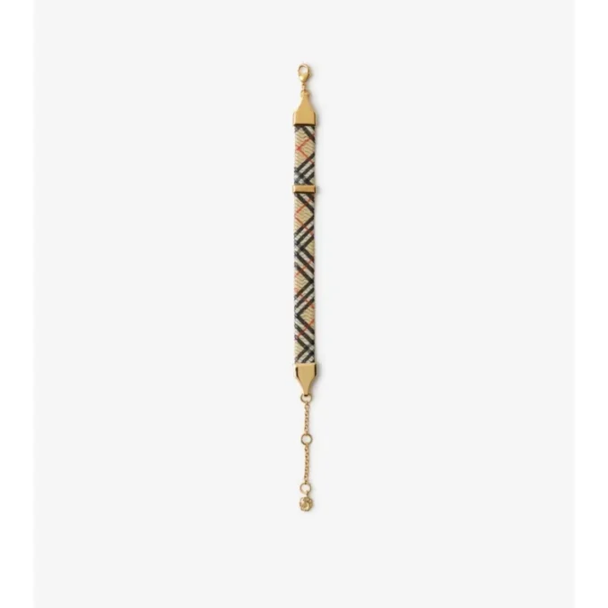 Pulsera con estampado de cuadros