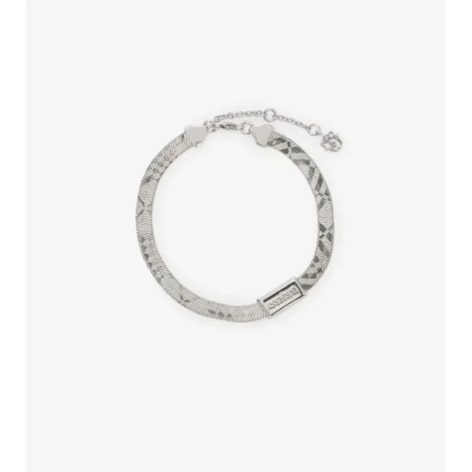 Pulsera con estampado de cuadros grabado 