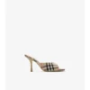 Sandalias altas Mews con estampado de cuadros 