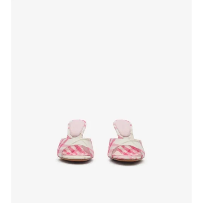 Sandalias altas Mews con estampado de cuadros 