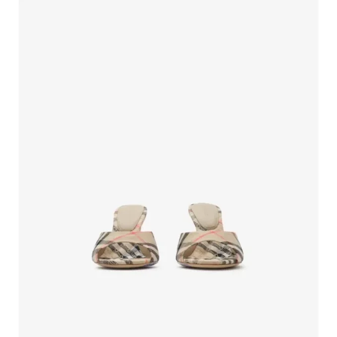 Sandalias altas Mews con estampado de cuadros 