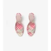 Sandalias altas Mews con estampado de cuadros 