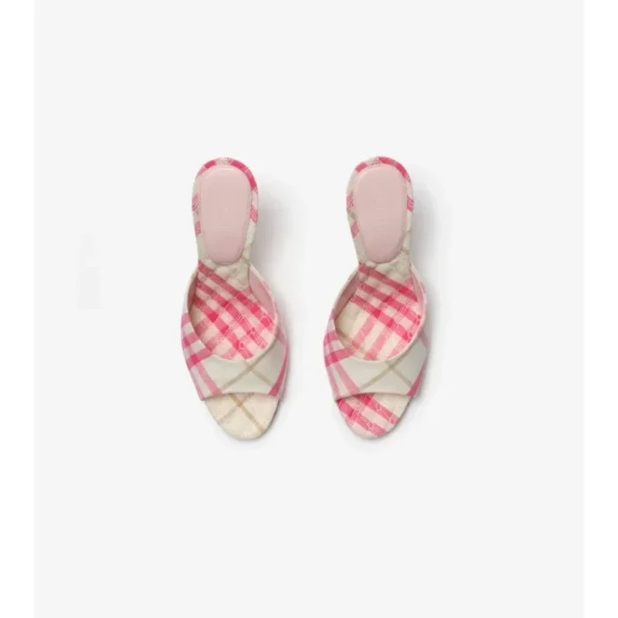 Sandalias altas Mews con estampado de cuadros 