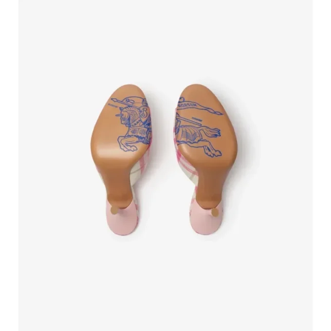 Sandalias altas Mews con estampado de cuadros 