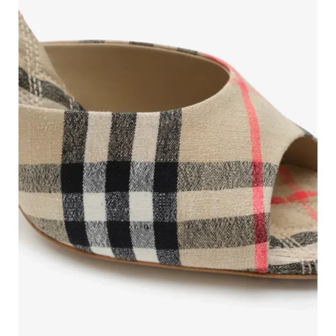 Sandalias altas Mews con estampado de cuadros 