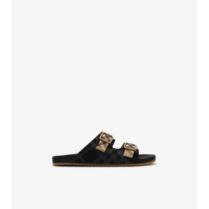 Sandalias Urchin de ante con estampado de cuadros