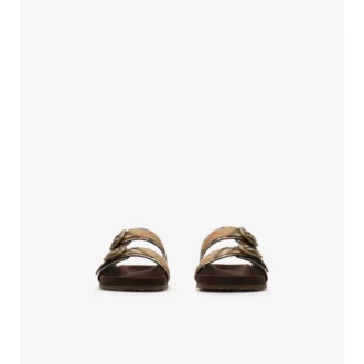 Sandalias Urchin de piel con estampado de pitón 