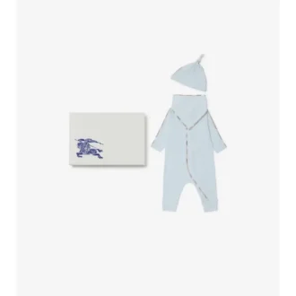Set de regalo para bebé de tres piezas de algodón elástico