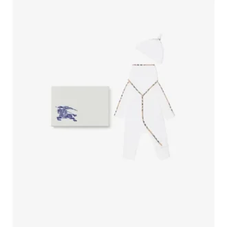 Set de regalo para bebé de tres piezas de algodón elástico