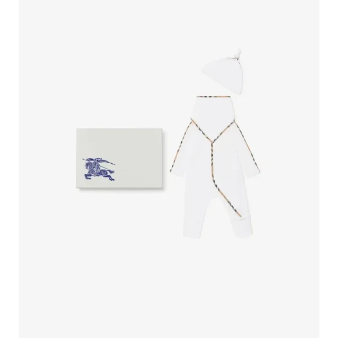 Set de regalo para bebé de tres piezas de algodón elástico