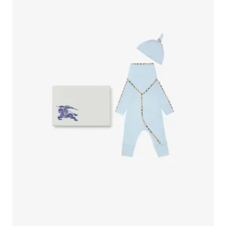 Set de regalo para bebé de tres piezas de algodón elástico