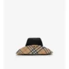 Sombrero de gabardina con ala a cuadros