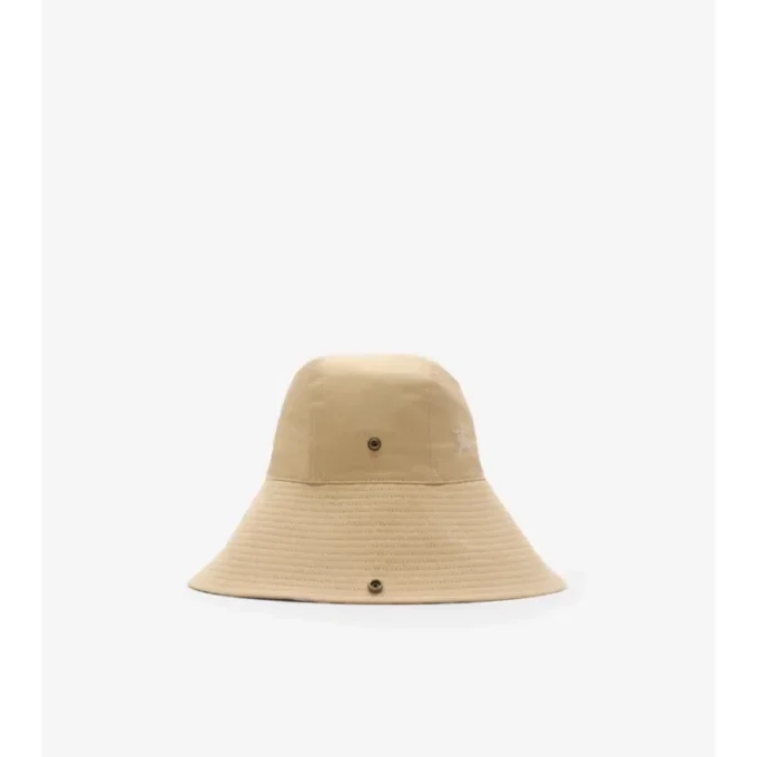 Sombrero de gabardina con ala a cuadros