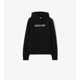 Sudadera con capucha de algodón con logotipo