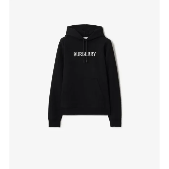 Sudadera con capucha de algodón con logotipo