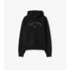 Sudadera con capucha de algodón con logotipo gótico