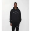 Sudadera con capucha de algodón con logotipo gótico