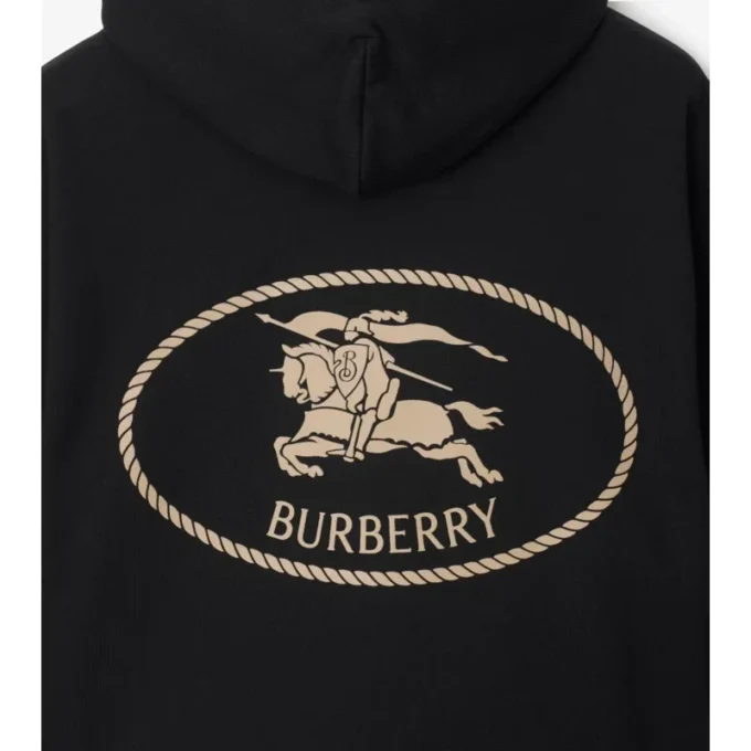 Sudadera con capucha de algodón Knight Stamp