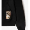 Sudadera con capucha y cremallera de algodón con estampado de cuadros