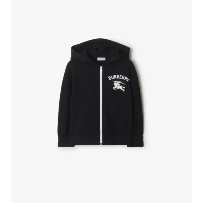 Sudadera con capucha y cremallera de algodón EKD