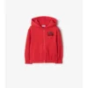Sudadera con capucha y cremallera de algodón EKD