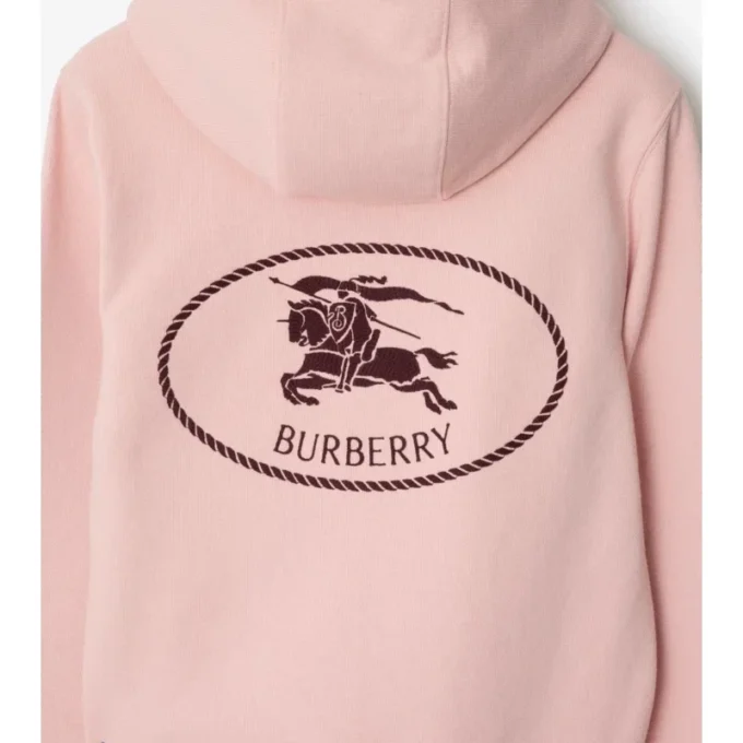 Sudadera con capucha y cremallera de algodón Knight Stamp
