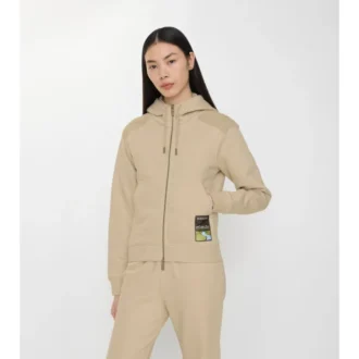 Sudadera con capucha y cremallera de algodón Landscape Label