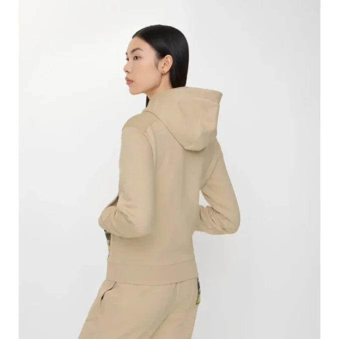 Sudadera con capucha y cremallera de algodón Landscape Label