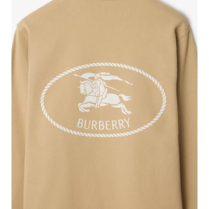 Sudadera de algodón con estampado de caballero