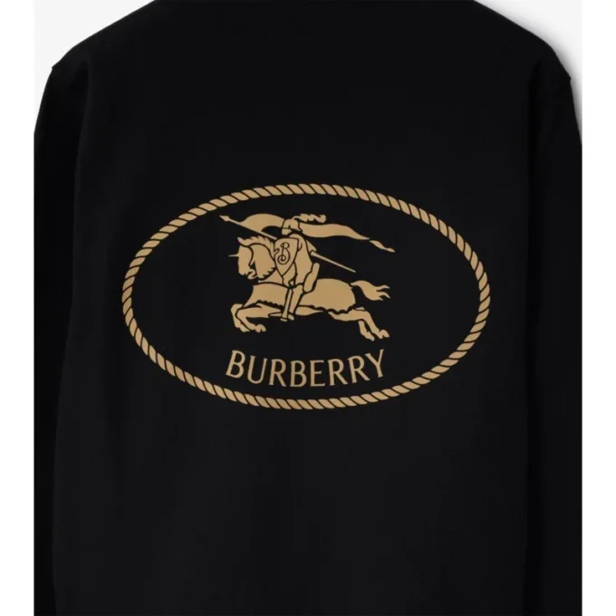 Sudadera de algodón con estampado de caballero