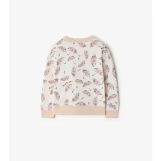 Sudadera de algodón con estampado de paraguas