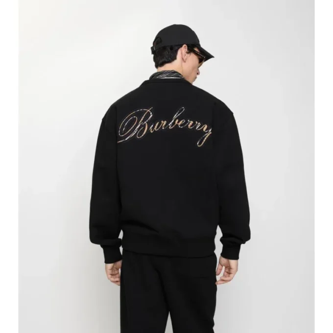 Sudadera de algodón con logotipo en cursiva